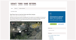 Desktop Screenshot of legacyvideogamereviews.com